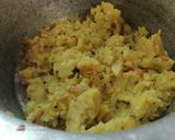 A picture of step 2 of Masala Dosa with Coconut Chutney.