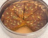 A picture of step 18 of Eggless Pumpkin Oats & Jaggery Cake – Kid-Friendly, Wholesome & Guilt-Free Treat.