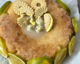 A picture of step 3 of Lemon cake with lemon frosting.