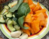 Une image de l'étape 3 de 🍶🧉Gazpacho melon 🍈concombre 🥒basilic🍃.