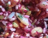 A picture of step 1 of Beetroot Mix Bhel.