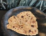 A picture of step 8 of BARLEY FLOUR PARATHA..