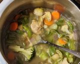 A picture of step 1 of Ginger Veggie Stew.