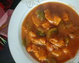 A picture of step 3 of Chicken jalfrezi with vegetable fried rice.