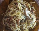 Foto del paso 3 de la receta: Spaguettis con salsa de jamón y champiñones riquísima!!