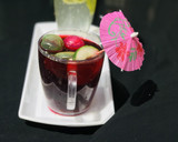 A picture of step 2 of Zobo with lemon grass.