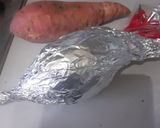 A picture of step 1 of Sweet potato juici chat 🧡🧡🧡.
