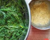 A picture of step 1 of Dill leaves lentil curry | Suva-toordal bhaji | Sabsige soppina palya.