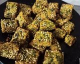 A picture of step 6 of Kothambir vadi (Maharashtrian snack).