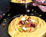 A picture of step 4 of Thandai Shrikhand.