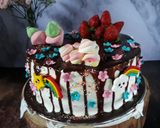 Foto langkah ke 8 dari resep Unicorn Chiffon Cake #pr_anekachiffon.