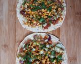 A picture of step 4 of Masala Papad.