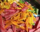 A picture of step 4 of Gajar, green chilli and lili haldar pickle.