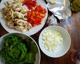 A picture of step 2 of Baked Sweet Potato, Roasted Garlic & Mixed Vegetables.
