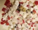 A picture of step 2 of Aubergine, pepper and mozzarella pie.