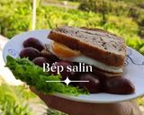 Hình bước làm 1 của món Ăn sáng bánh mì đen