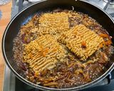 A picture of step 12 of Chinese Noodles with Porcini Mushrooms and Carrot.