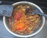Baba ganoush padlizsánkrém füstön sütve recept fázis 4 fotója