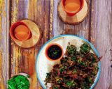 A picture of step 3 of Palak Pakoras.