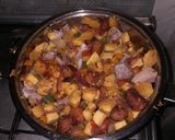 A picture of step 1 of Ngwaci Sausage #CHARITYRECIPE #4weekschallenge.