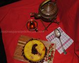 A picture of step 26 of Persian upside down rice (Tahchin-e Morgh).