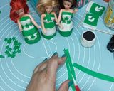 A picture of step 5 of Mini Readymade cupcakes fondant dolls 🇵🇰.