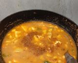 A picture of step 12 of Corn paneer capsicum curry.