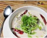 ต้มกะทิปลาสลิดกับใบมะขามอ่อน วิธีทำสูตร 13 รูป