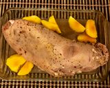Foto del paso 6 de la receta: Peceto de cerdo con salsa gravy de duraznos y chardonnay