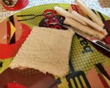 Φωτογραφία βήματος 1 της συνταγής French toast γεμιστά με μερέντα😍