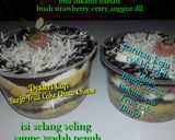 Foto langkah ke 9 dari resep Dessert Cup Burjo Fruit Cake Choco Cheese.
