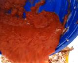 A picture of step 4 of Butter Chicken Bunny Chow.