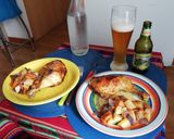 Foto del paso 4 de la receta: Pollo al horno con verduras