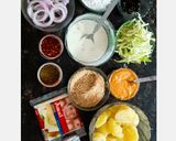 A picture of step 2 of American veg Burger.