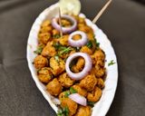 A picture of step 4 of Chatpate soya chunks.