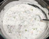 A picture of step 3 of Sabudana pakoda.