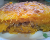 Foto del paso 7 de la receta: PASTEL DE CALABAZA CON CARNE, PIMENTÓN Y ACEITUNAS 😍✨💚✨😍✨💚✨😍✨💚✨😍🐞🌷🎉🐞🌷🐞