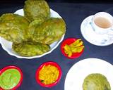 Spinach mutter puri recipe step 6 photo