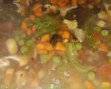 A picture of step 3 of Veggie daliya upma.