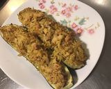 Une image de l'étape 13 de Courgettes farcies au riz,thon,épices et parmesan.