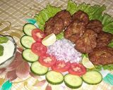 A picture of step 3 of Chapli kabab with homemade masala.