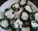 A picture of step 2 of Spinach shamsavera.