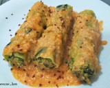 Foto del paso 7 de la receta: Canelones de espinacas y bacalao con salsa de langostinos