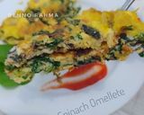 Foto langkah ke 4 dari resep Omellete Bayam.