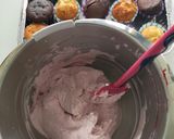Pas rețetă Cupcakes cu cremă din fructe de pădure 5 fotografie