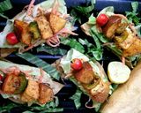 A picture of step 10 of Apple paneer tikka papdi.