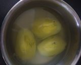 A picture of step 2 of Aam Panna with Jaggery.