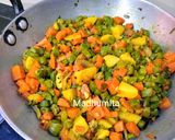A picture of step 2 of Fried Winter Veggies.