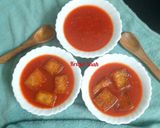 A picture of step 5 of Tomato beetroot soup without cornflour.