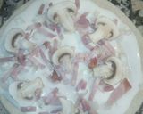 Foto del paso 4 de la receta Pizza carbonara con champiñones